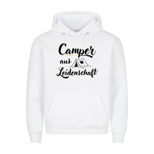Camper aus Leidenschaft mit Zelt - Premium Hoodie Weiß